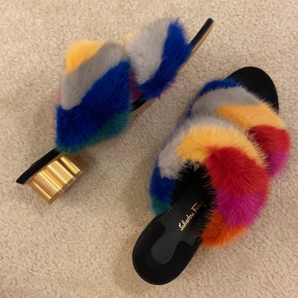 Salvatore Ferragamo belluno rainbow mink - Picture 11 of 11